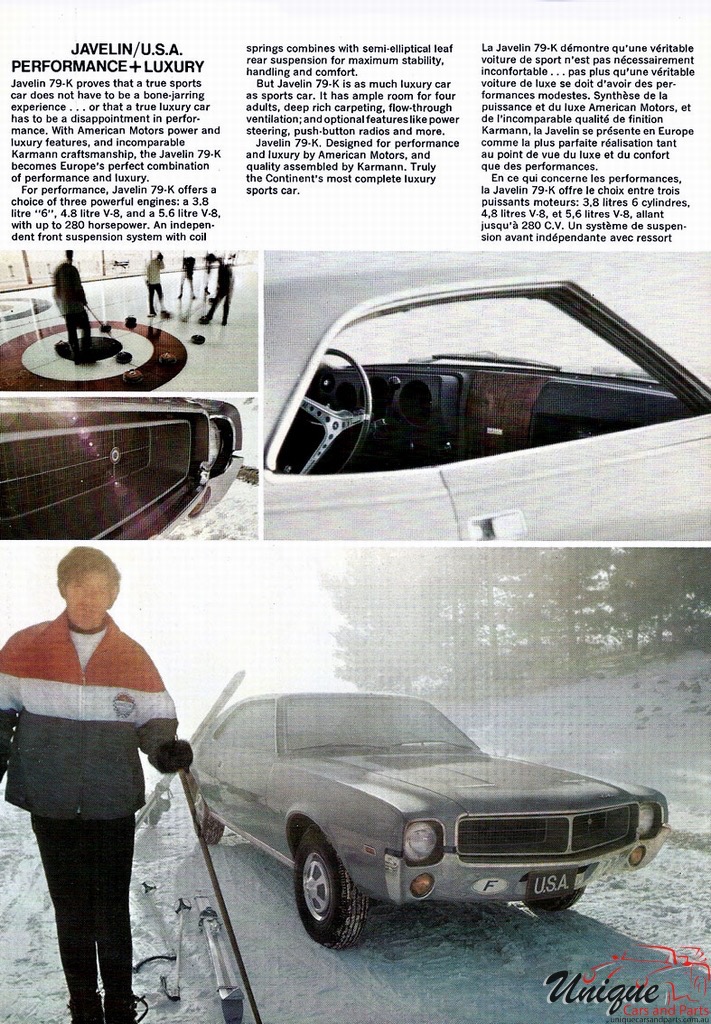 1969 AMC Javelin International Brochure Page 3